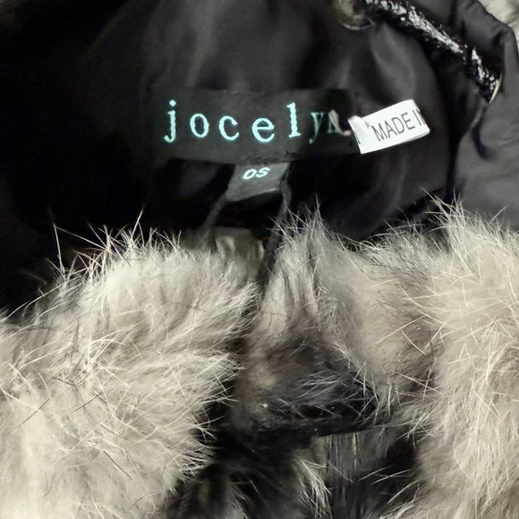 NWT Jocelyn Rabbit Fur Crossbody Bucket Bag / Purse in Animal Print - Picture 4 of 8